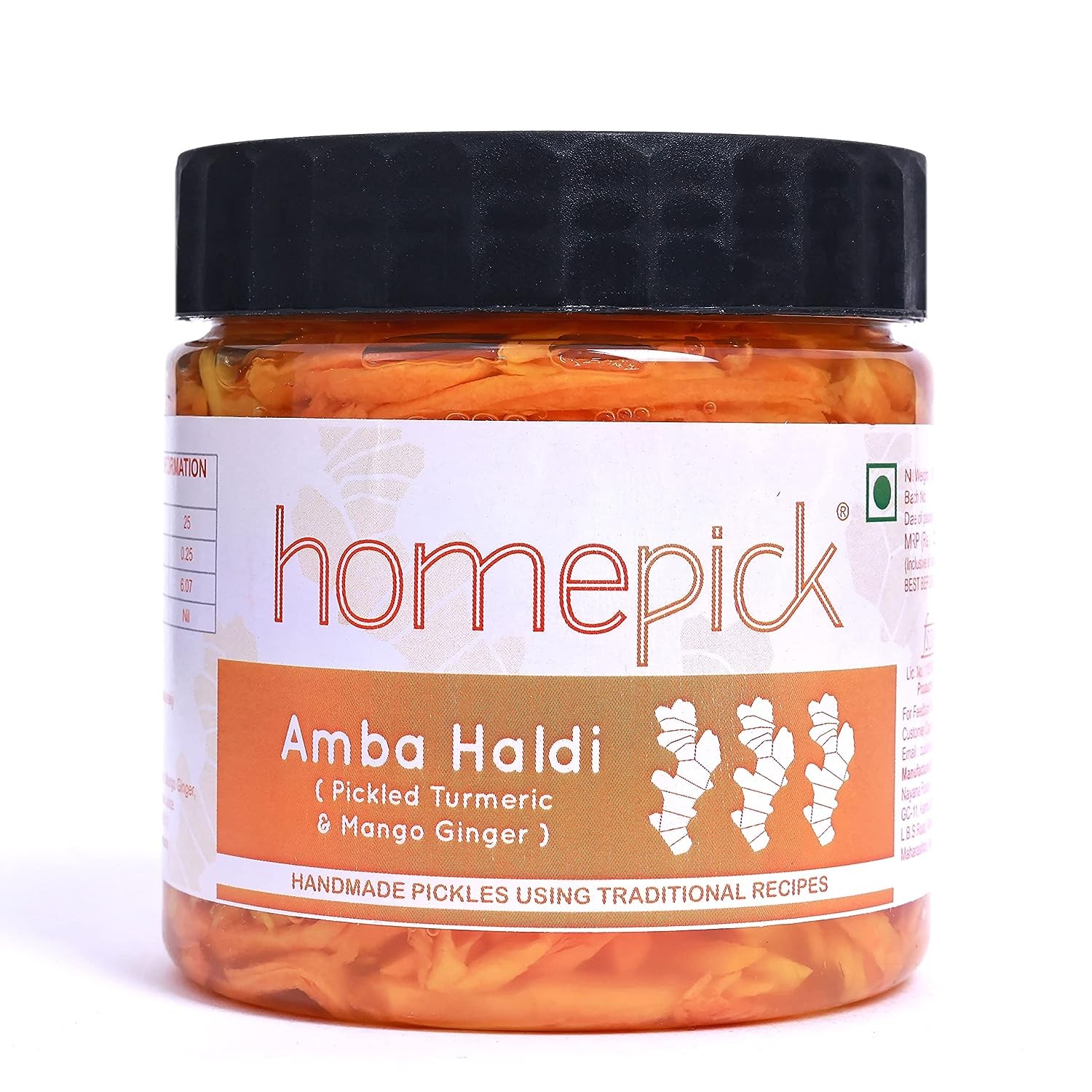 Homepick Amba Haldi 300g - Pickled Turmeric and Mango Ginger