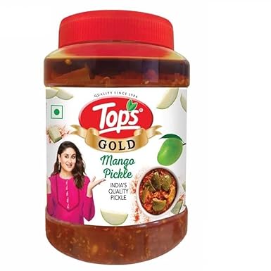 TOPS Gold Mango Pickle - 900 gm | Prepared with the goodness of Mustard Oil